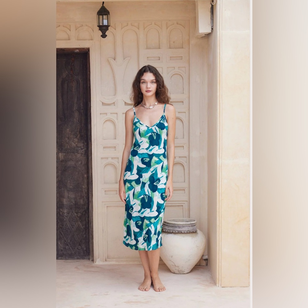 NEW Kaila Slip Dress in Blue Hawai'i
